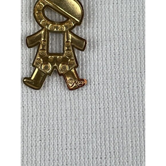 Michael Anthony 14k Yellow and White Gold Child With Cap Boy Pendant - Picture 5 of 6